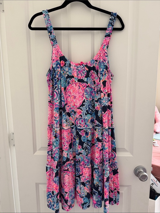 Lilly Pulitzer Dresses & Skirts - Lilly Pulitzer Loro Swing Dress High Tide Navy In Turtle Amazement